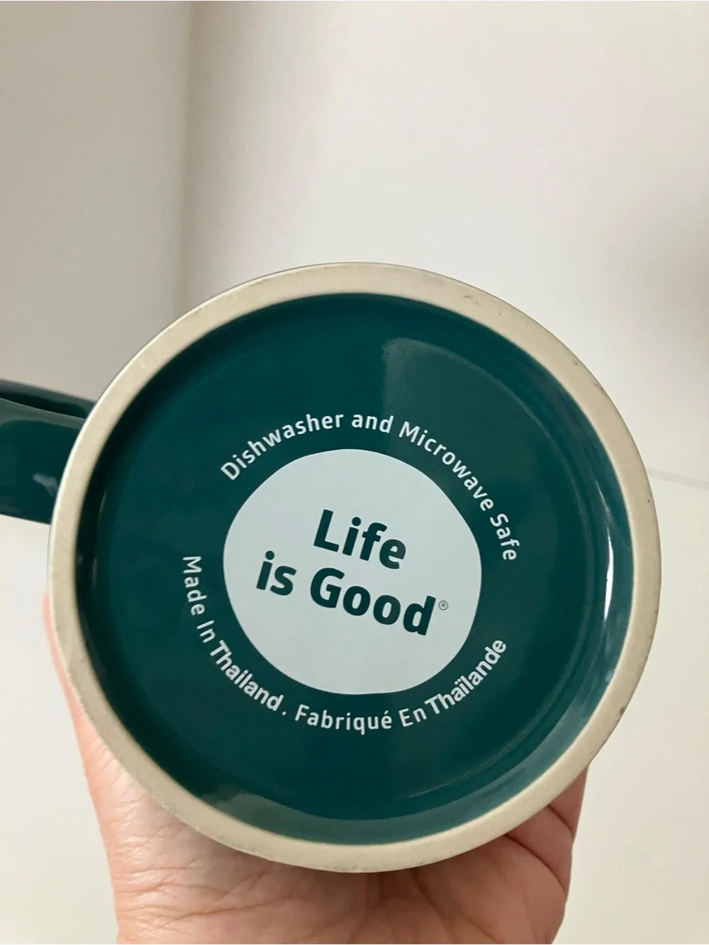 Life Is Good Dark Green 'Good Catch' Fish Coffee Mug
